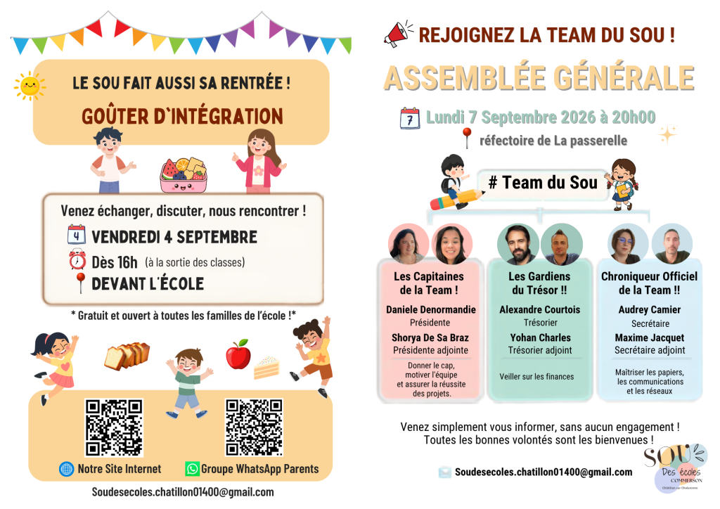 flyers de la rentrée